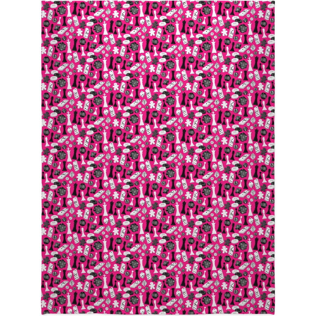 Game on Blanket, Sherpa, 60x80, Pink