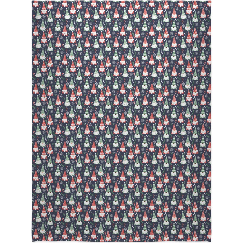 Folk Gnomes Blanket, Sherpa, 60x80, Multicolor