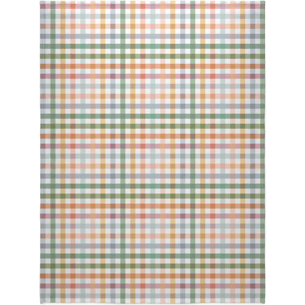 Gingham Picnic - Multi Blanket, Sherpa, 60x80, Multicolor