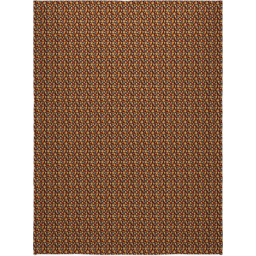 Beer Home Brew - Brown Blanket, Sherpa, 60x80, Multicolor