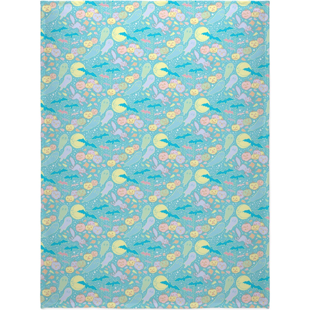 a Pastel Halloween Blanket, Sherpa, 60x80, Multicolor