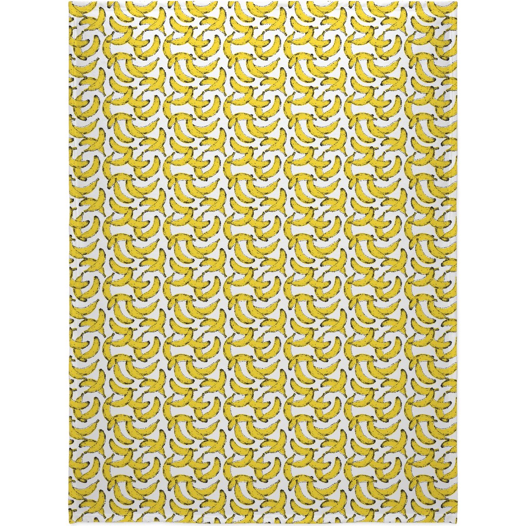 Banana Blanket, Sherpa, 60x80, Yellow
