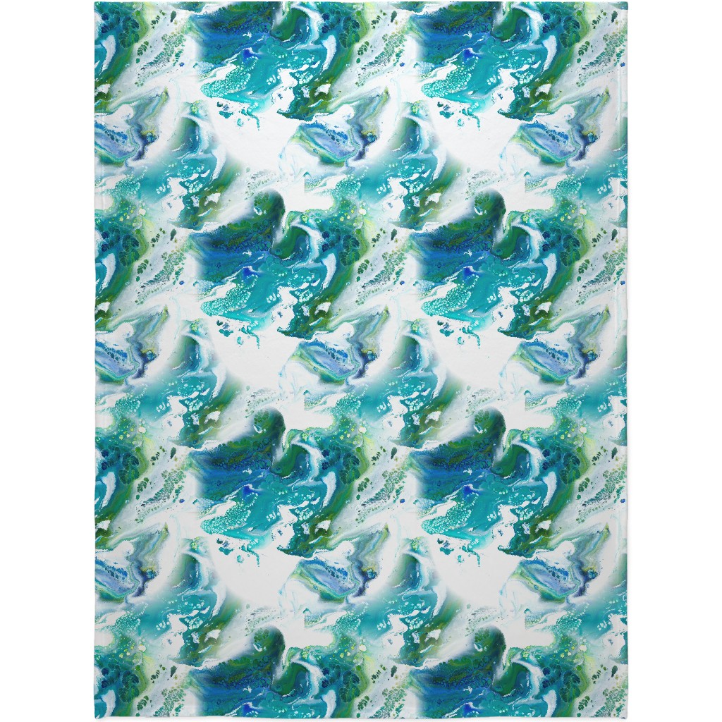 Acrylic Flow Blanket, Sherpa, 60x80, Green, Hurricane