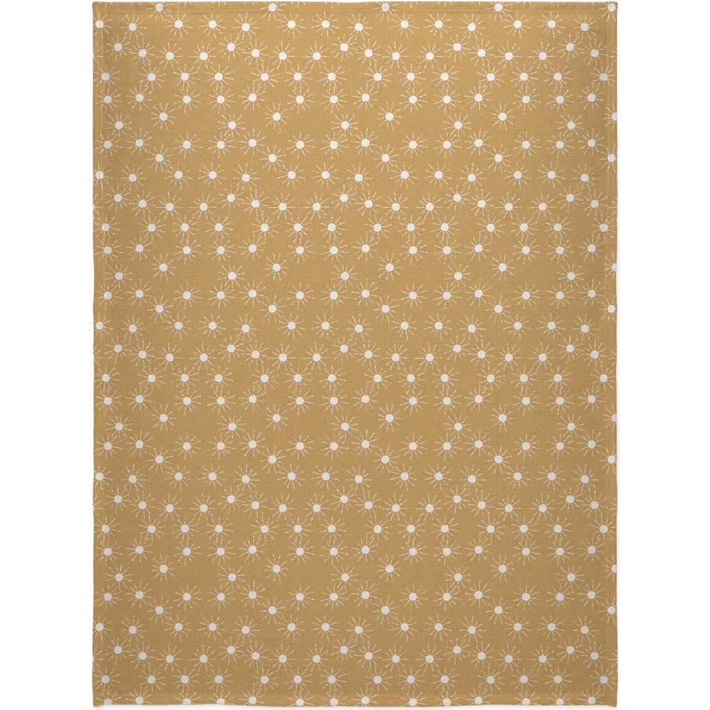 Summer Sunshine - Mustard Yellow Blanket, Sherpa, 60x80, Yellow