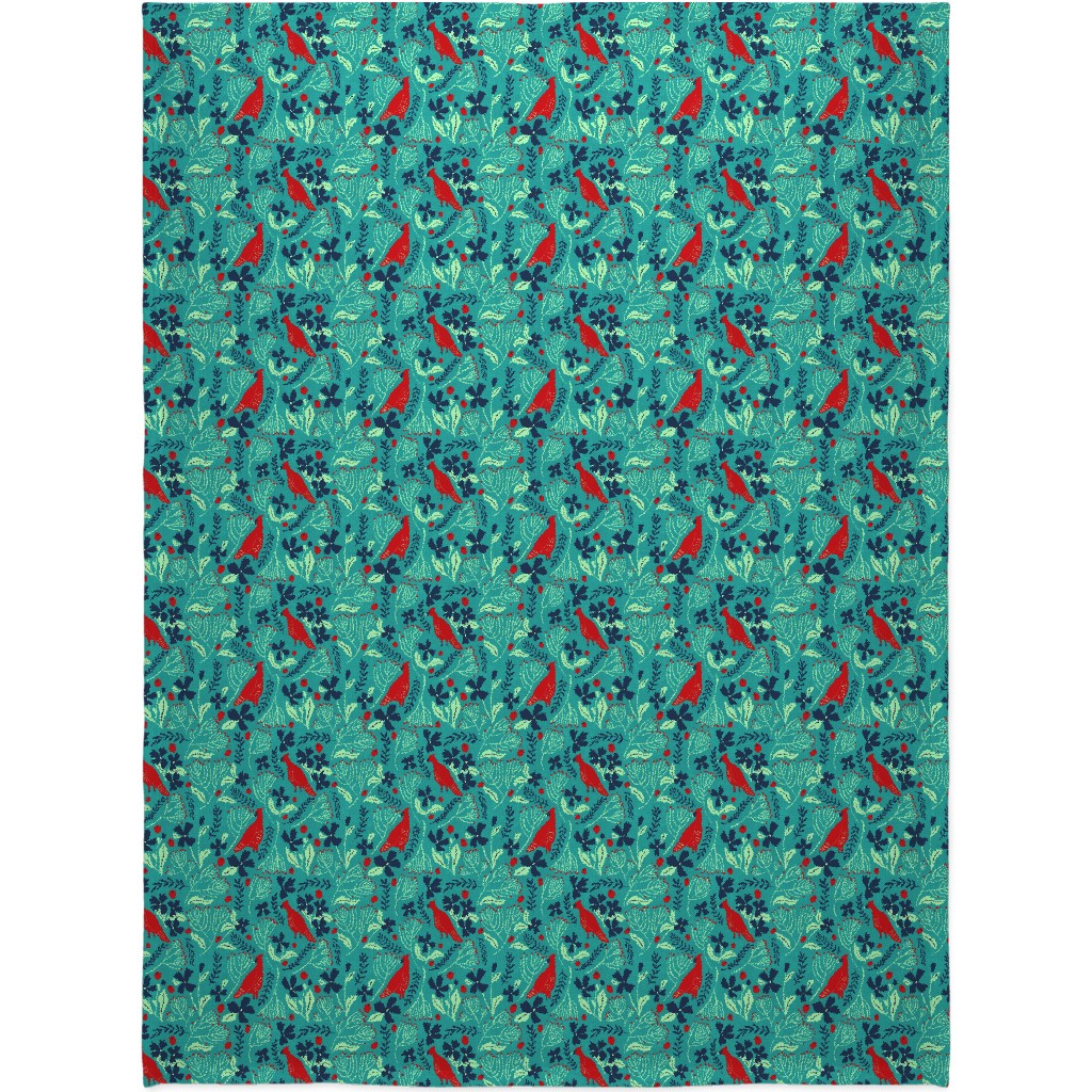 Winter Wonder - Green Blanket, Sherpa, 60x80, Green, Classic Green