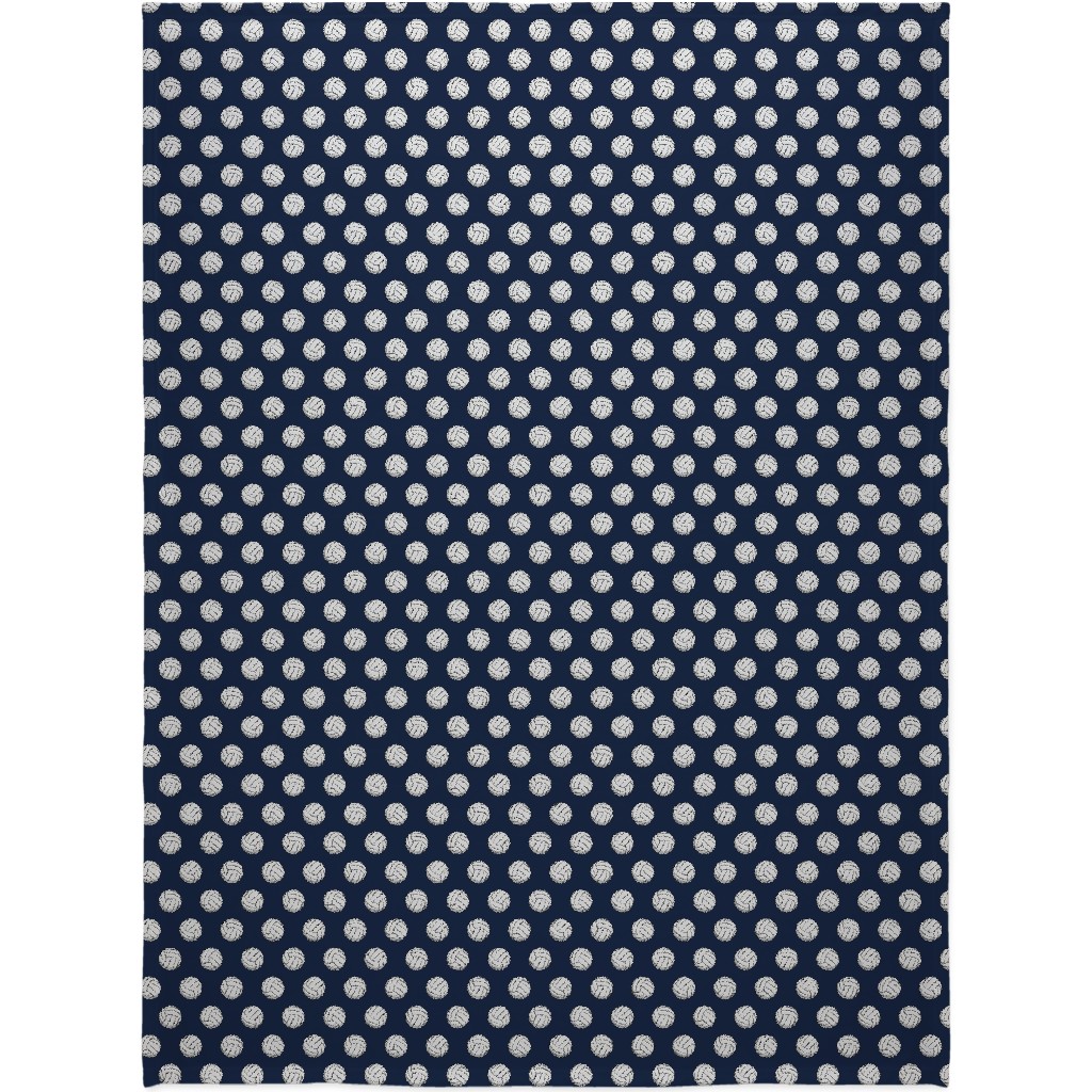 Volleyball - Blue Blanket, Sherpa, 60x80, Blue, True Blue