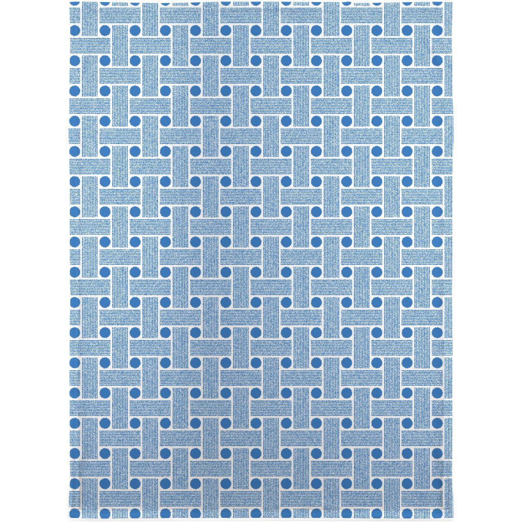 Beams - Blue Blanket, Fleece, 30x40, Blue, True Blue