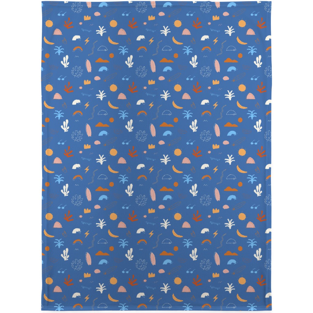 Summer Dayz - Blue Blanket, Fleece, 30x40, Blue