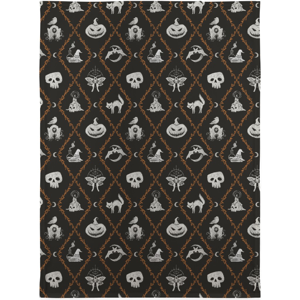 Don't Say Wicked Like It's a Bad Thing - Black Blanket, Fleece, 30x40, Black, Black