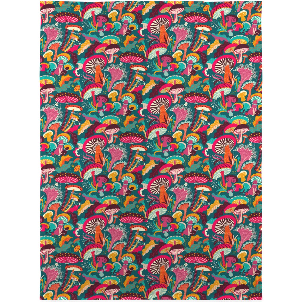 Fantastic Fungi - Multi Blanket, Fleece, 30x40, Multicolor