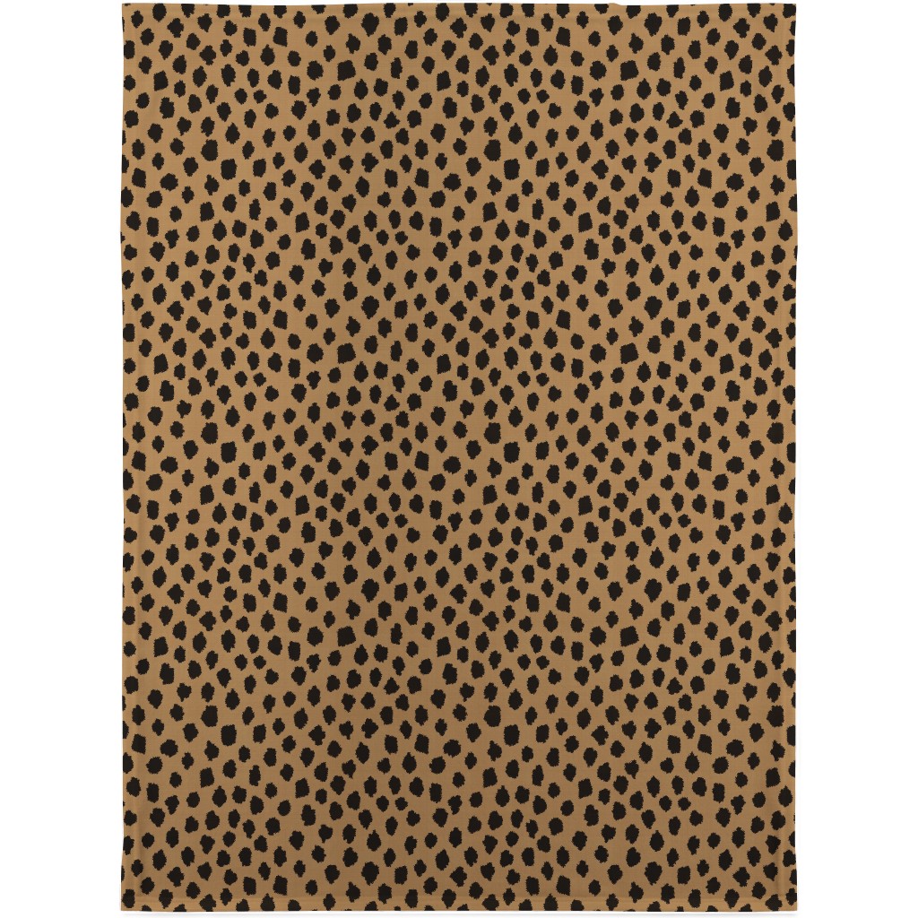 Cheetah Spots - Brown Blanket, Fleece, 30x40, Brown, Brown