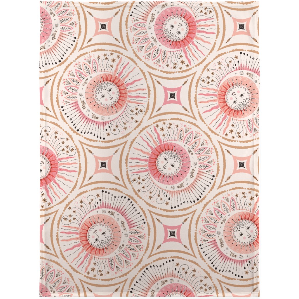 Celestial Talisman - Pink Blanket, Fleece, 30x40, Pink, Bright Pink