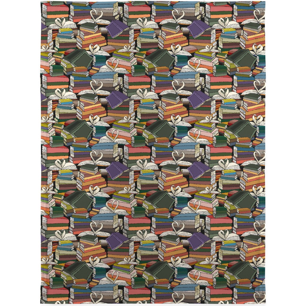 Book Club - Multicolor Blanket, Fleece, 30x40, Multicolor