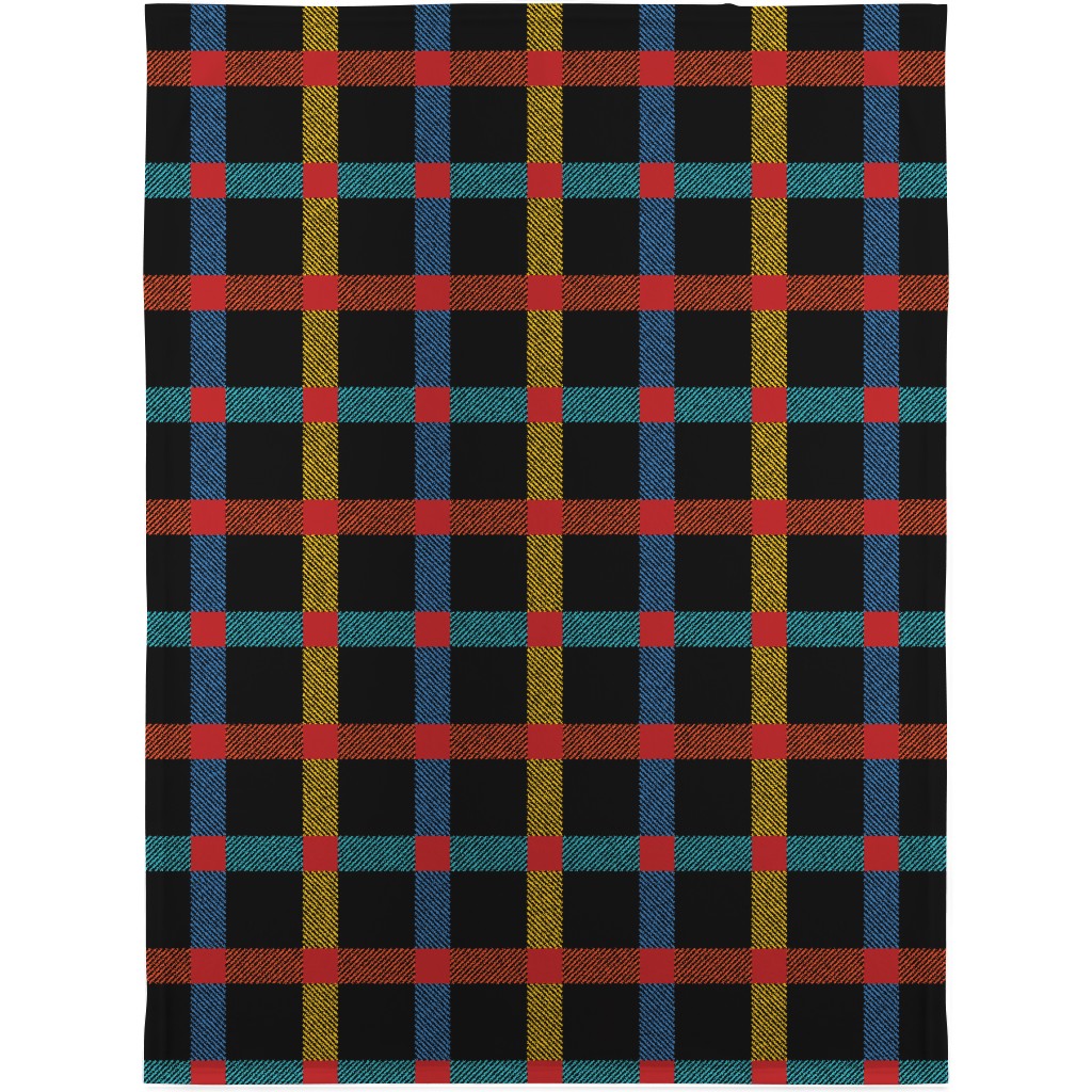 Pnw Rainier Plaid Blanket, Fleece, 30x40, Multicolor