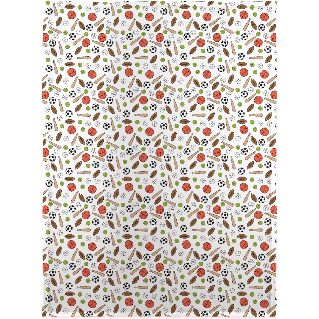 Sports - Multicolor Blanket, Fleece, 30x40, Multicolor