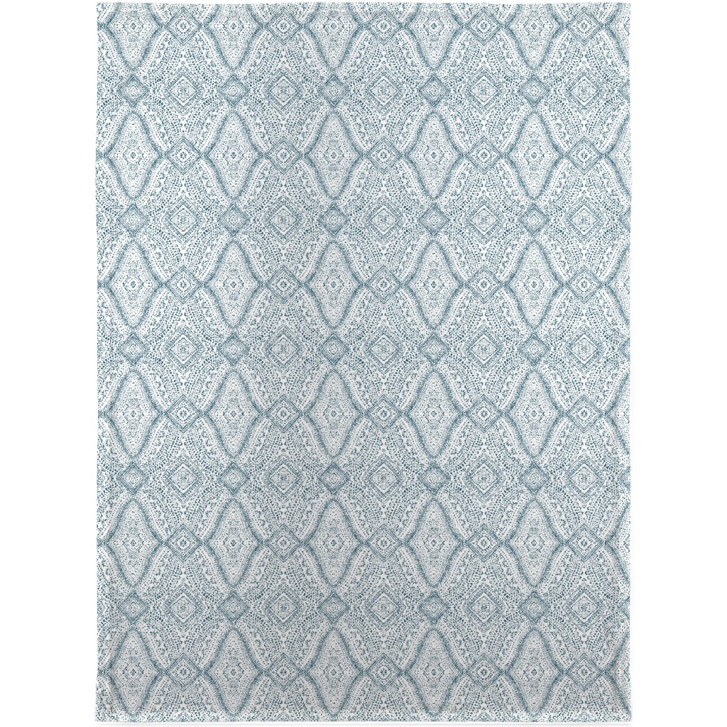 Tribal Dot - Navy Blanket, Fleece, 30x40, Blue
