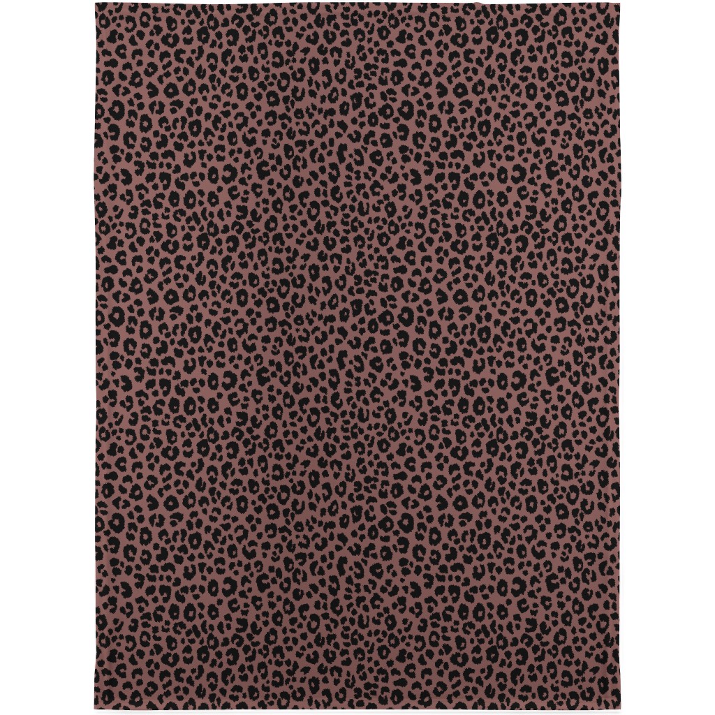 Leopard - Pale Mauve Blanket, Fleece, 30x40, Pink