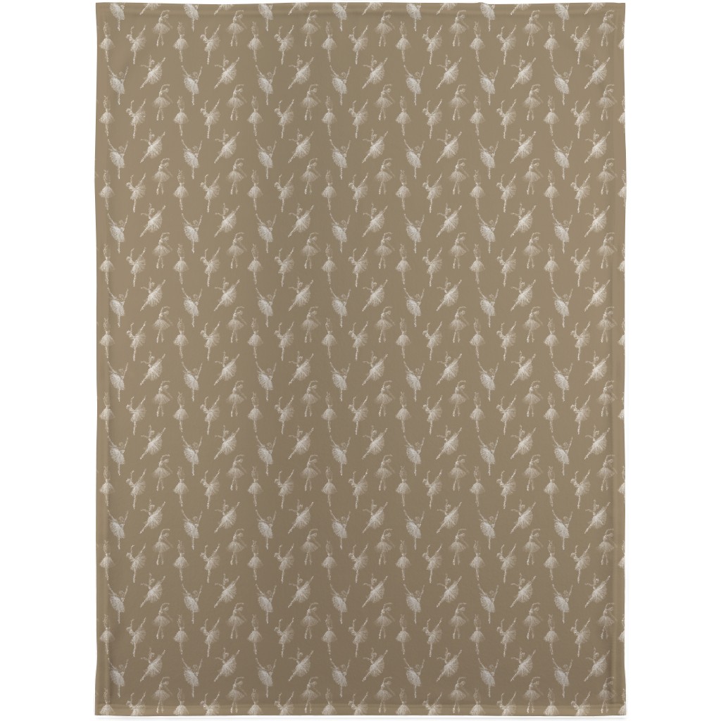 Ballerinas Blanket, Fleece, 30x40, Brown, Morning Latte