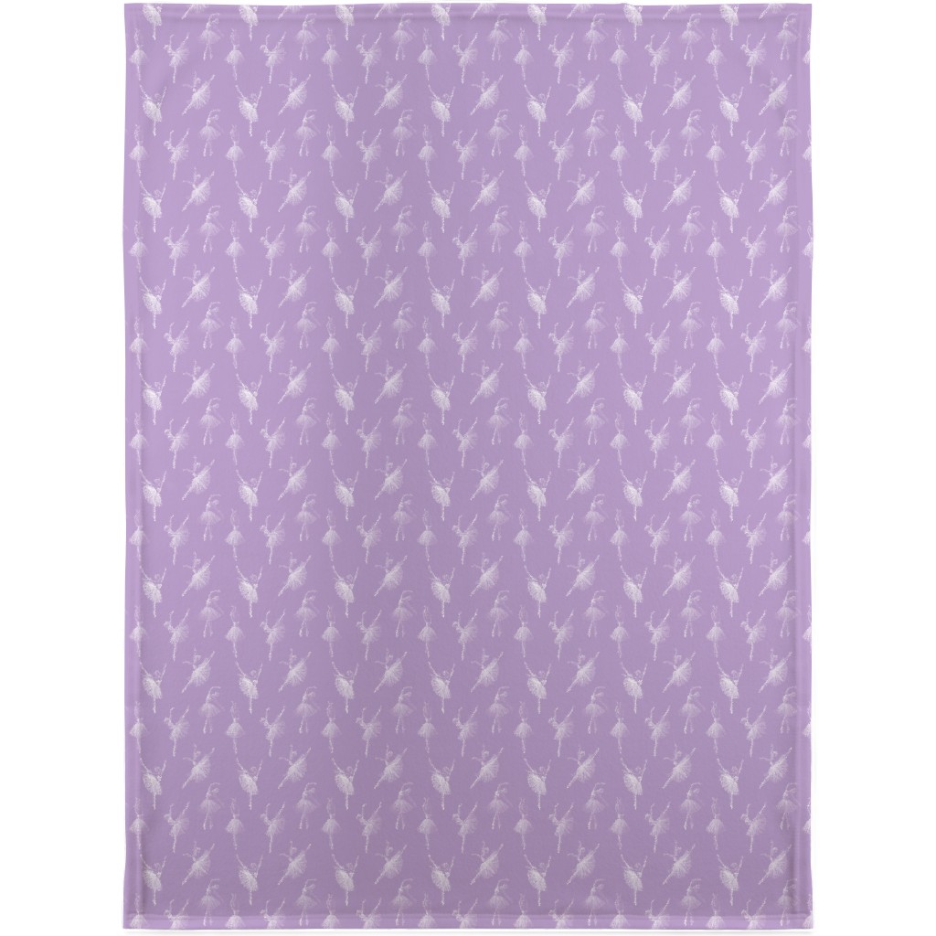 Ballerinas Blanket, Fleece, 30x40, Purple