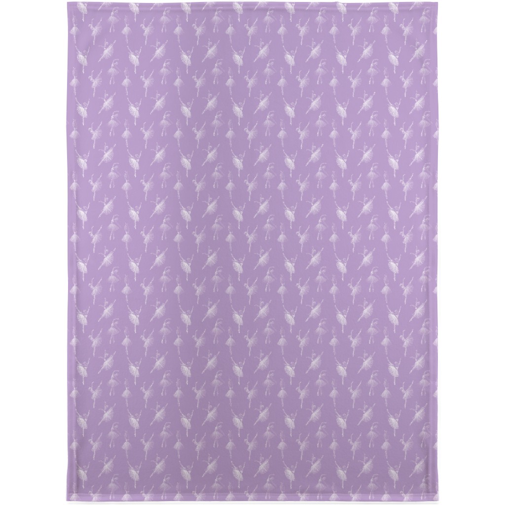 Ballerinas Blanket, Fleece, 30x40, Purple, Lilac