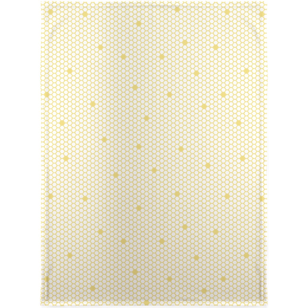 Honeycomb - Sugared Spring - Yellow Blanket, Fleece, 30x40, Yellow