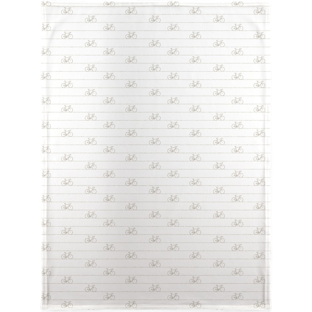 Biking Blanket, Fleece, 30x40, White, Pebble