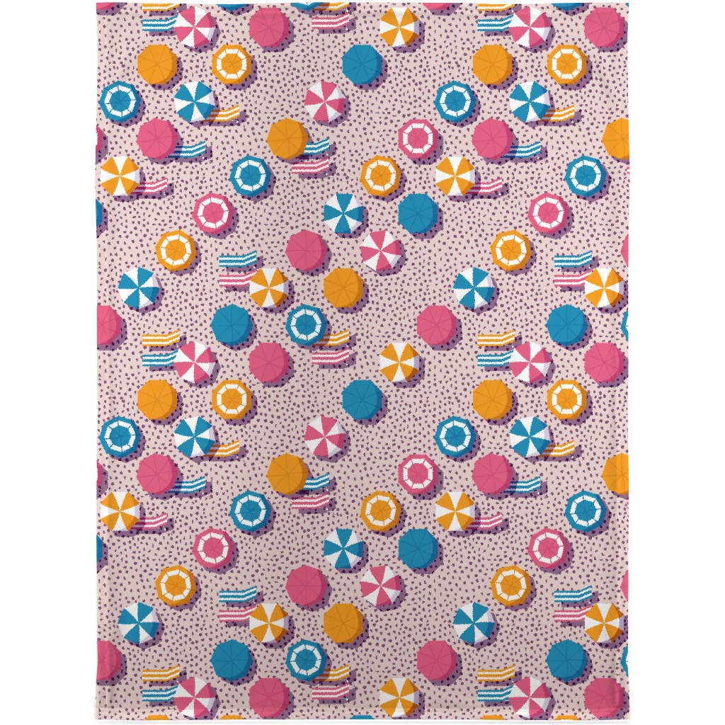 My Summer Vacay - Pink Blanket, Fleece, 30x40, Pink, Bright Pink