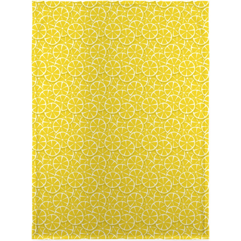 Limes and Lemons Blanket, Fleece, 30x40, Yellow, Bright Delight