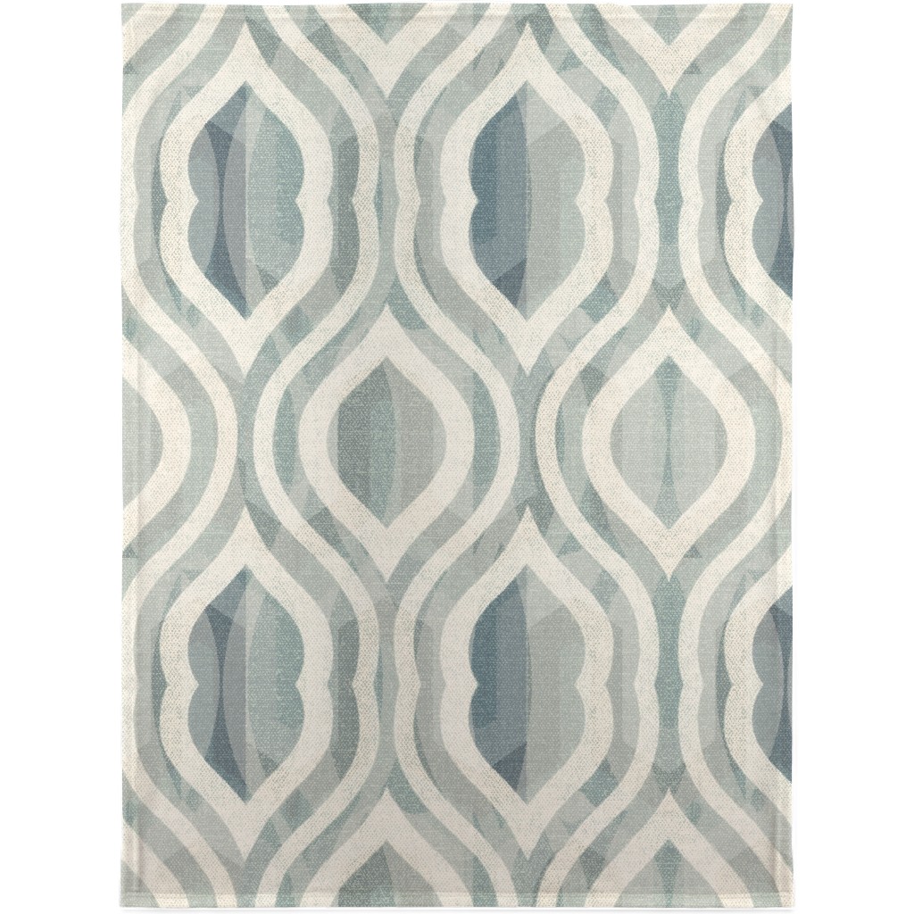 Modern Farm - Blue Blanket, Fleece, 30x40, Blue, True Blue