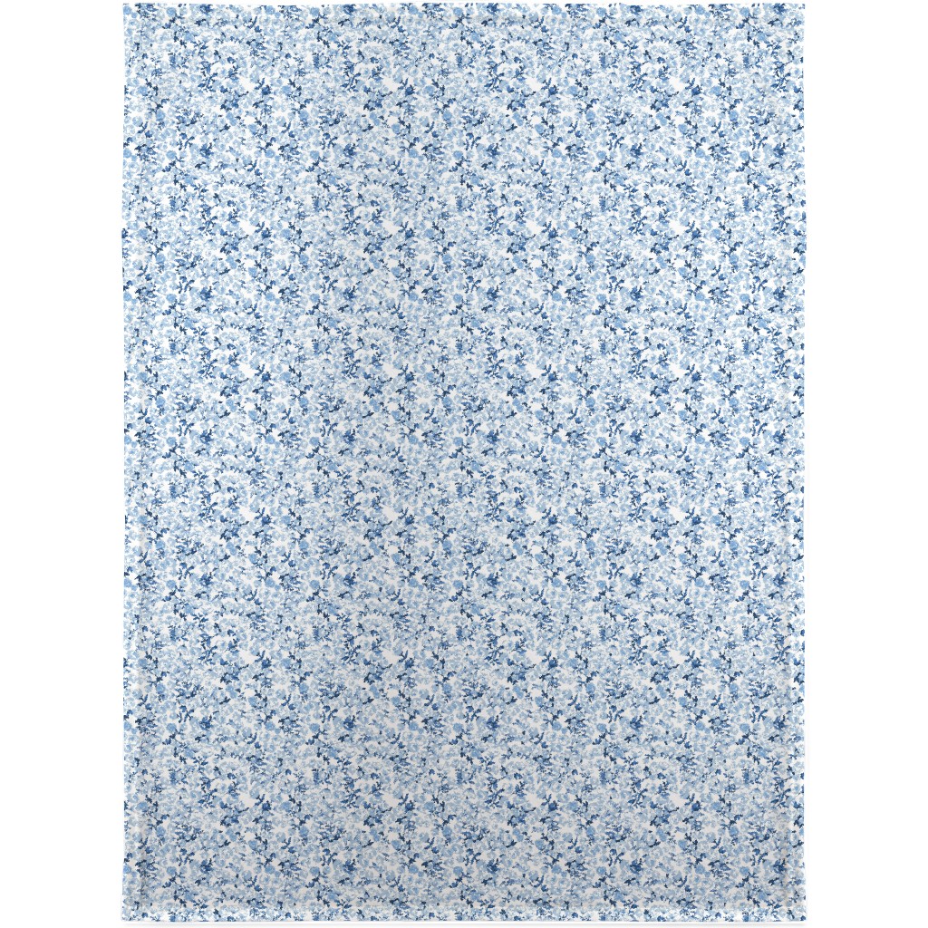 a Thousand Roses - Blue Blanket, Fleece, 30x40, Blue, True Blue