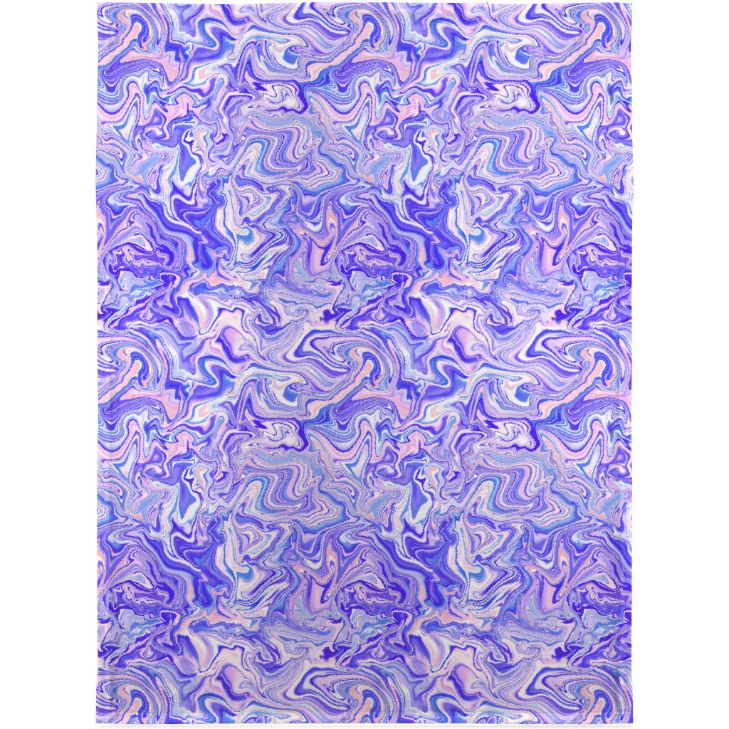Love Spell Marble - Purple Coral Pink Blanket, Plush Fleece, 30x40, Purple, Purple
