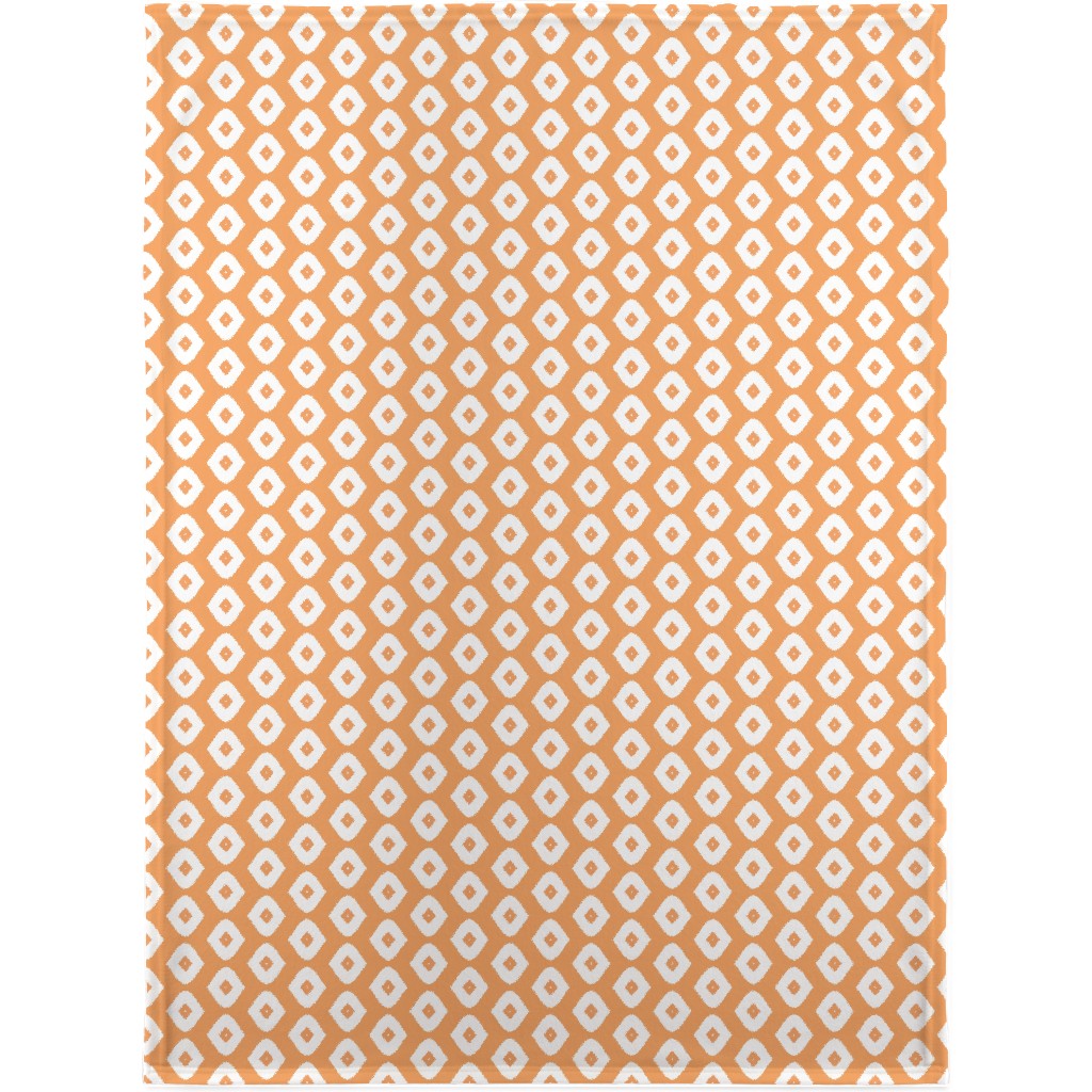 Diamond Girl - Orange Blanket, Plush Fleece, 30x40, Orange, Orange