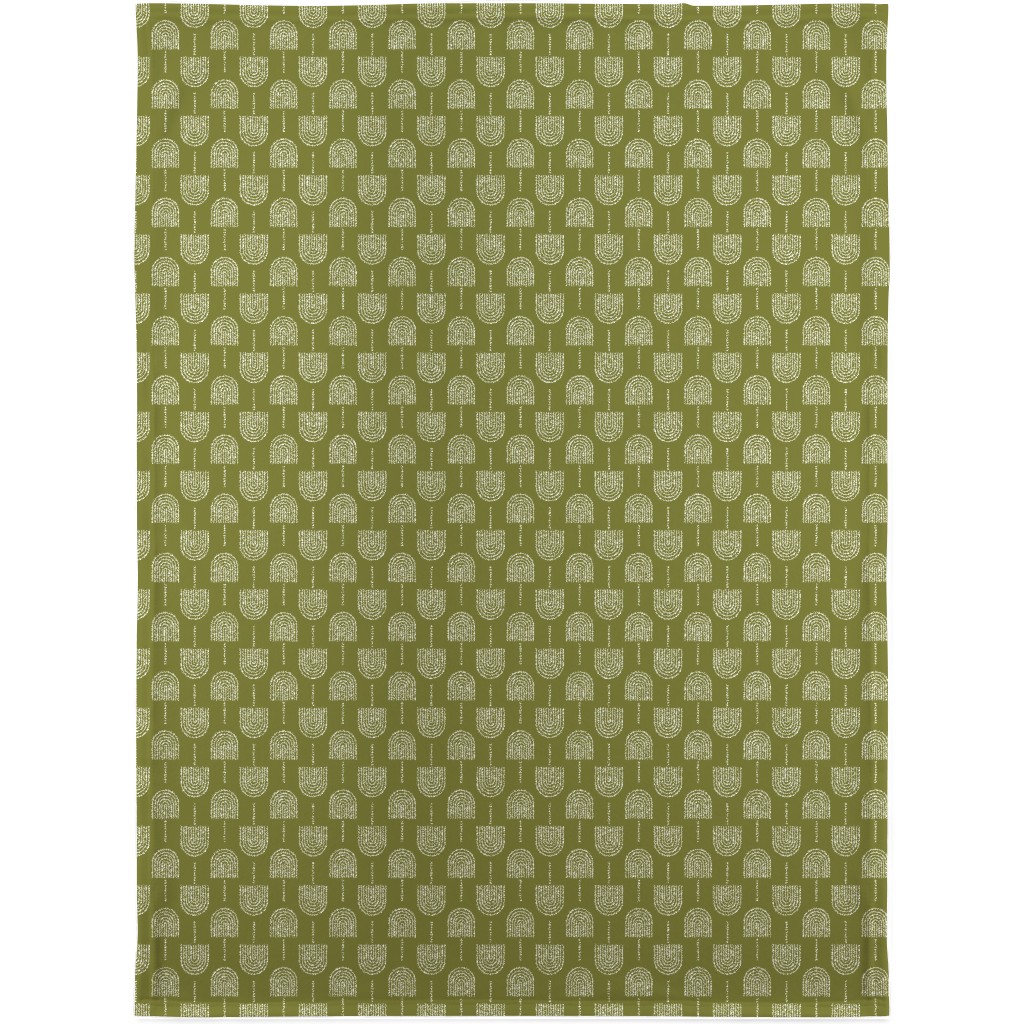 Fans - Olive Blanket, Plush Fleece, 30x40, Green, Classic Green