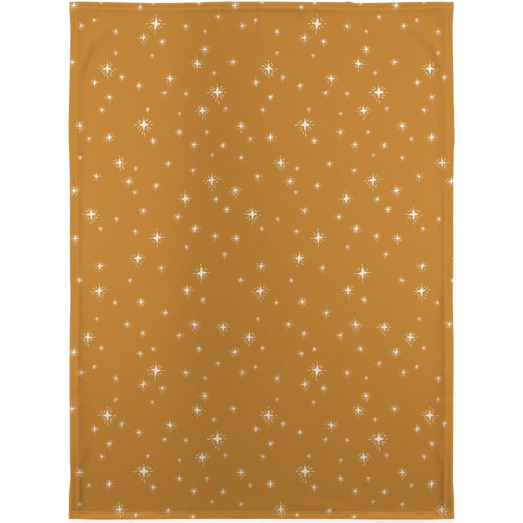Star Light Star Bright Blanket, Plush Fleece, 30x40, Yellow