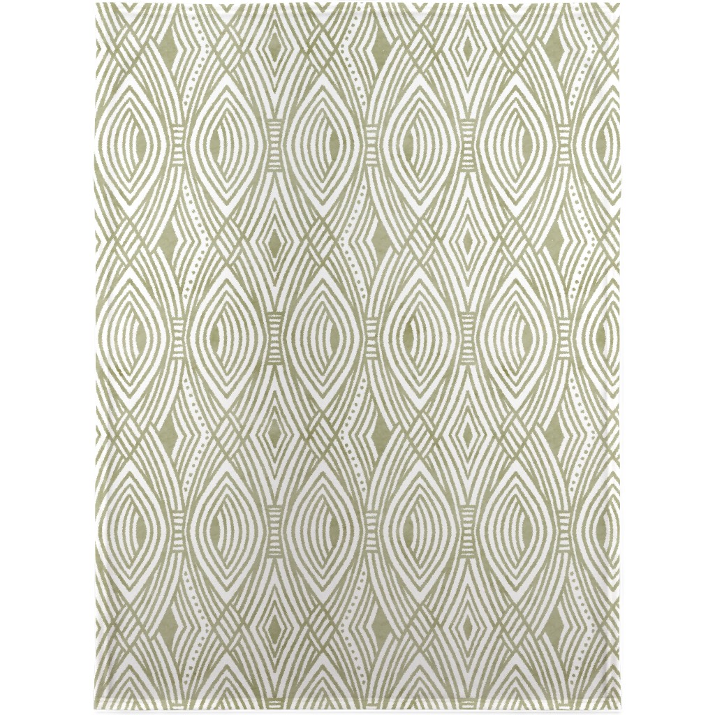 Katherine - Green Blanket, Plush Fleece, 30x40, Green, Classic Green