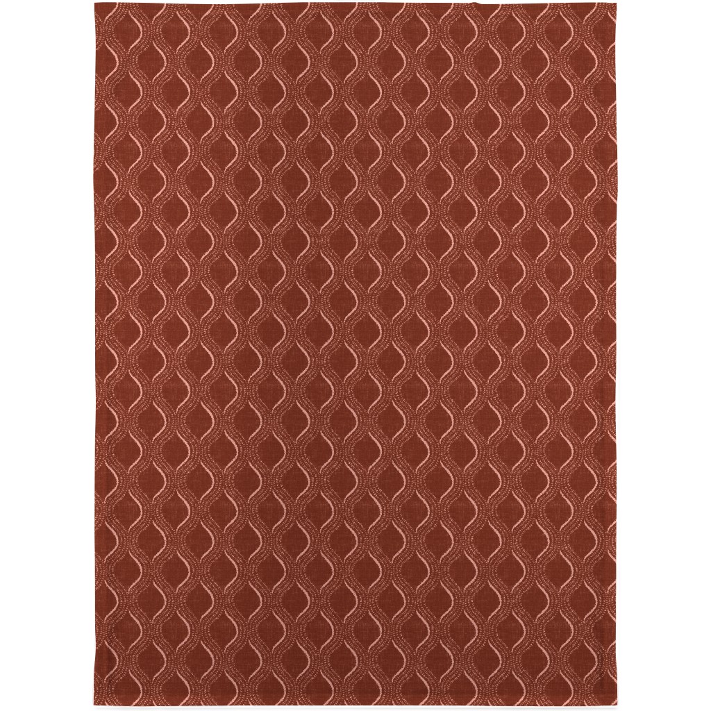 Forever Optimistic - Rust Blanket, Sherpa, 30x40, Red