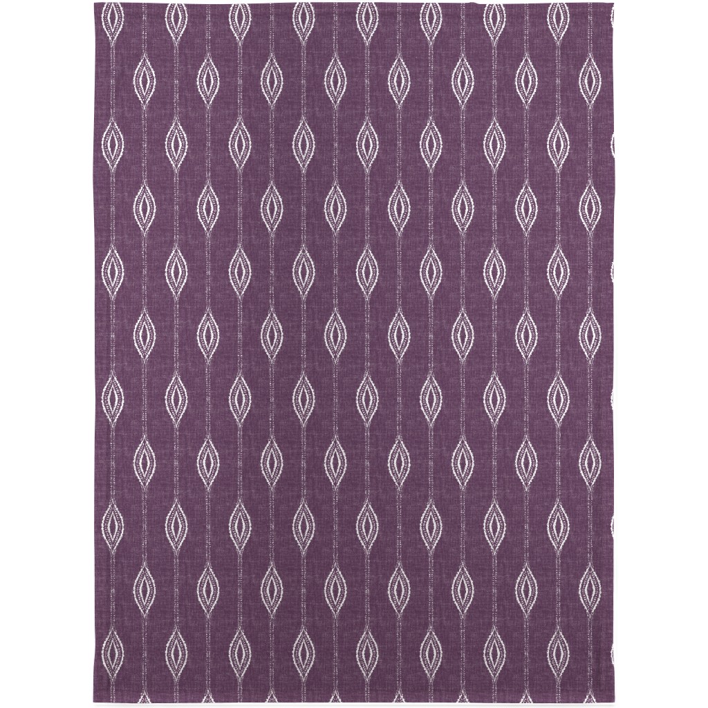Diamant - Eggplant Blanket, Sherpa, 30x40, Purple, Purple