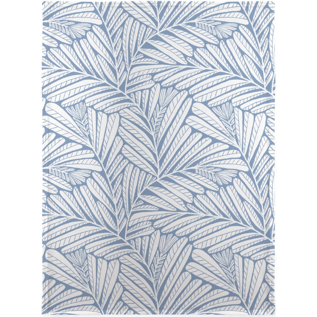 Irene - Blue Blanket, Sherpa, 30x40, Blue, True Blue