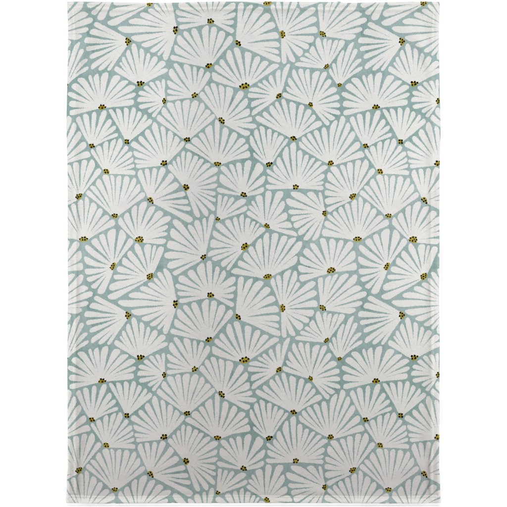 Solie Blanket, Sherpa, 30x40, Blue, Smoke