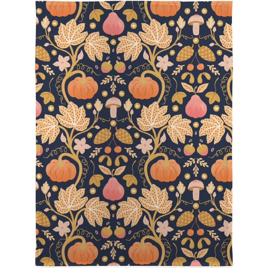 Autumn Gold - Multi Blanket, Sherpa, 30x40, Orange, Orange