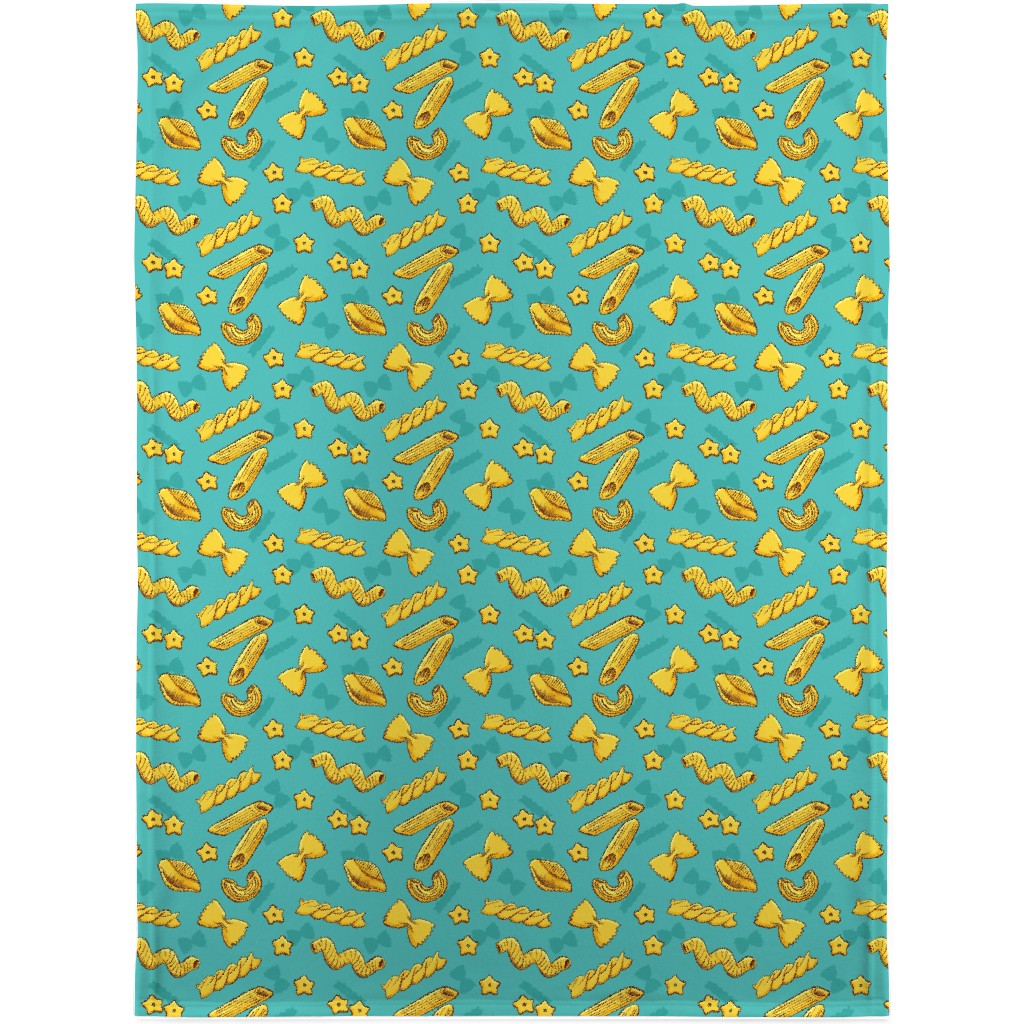 Pasta Blanket, Sherpa, 30x40, Blue, Caribbean Blue