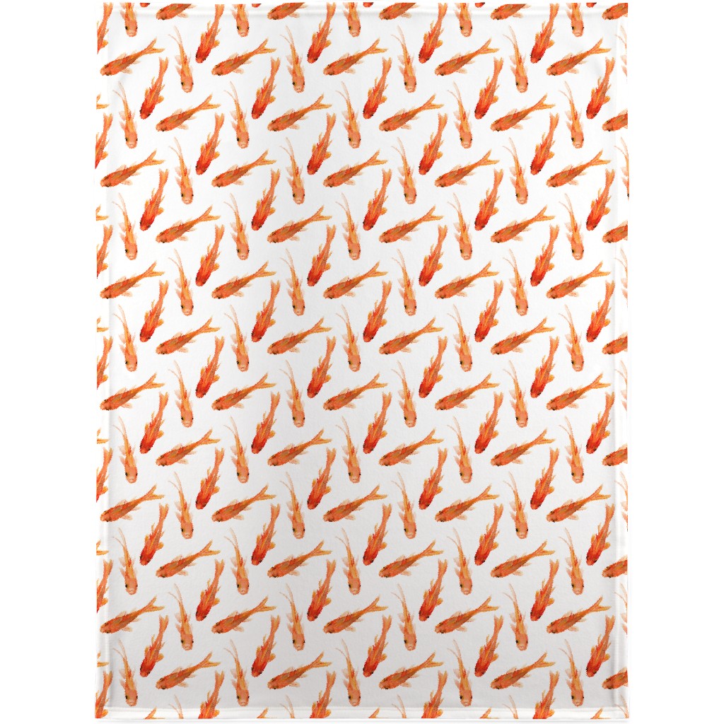 Goldfish Blanket, Sherpa, 30x40, Orange