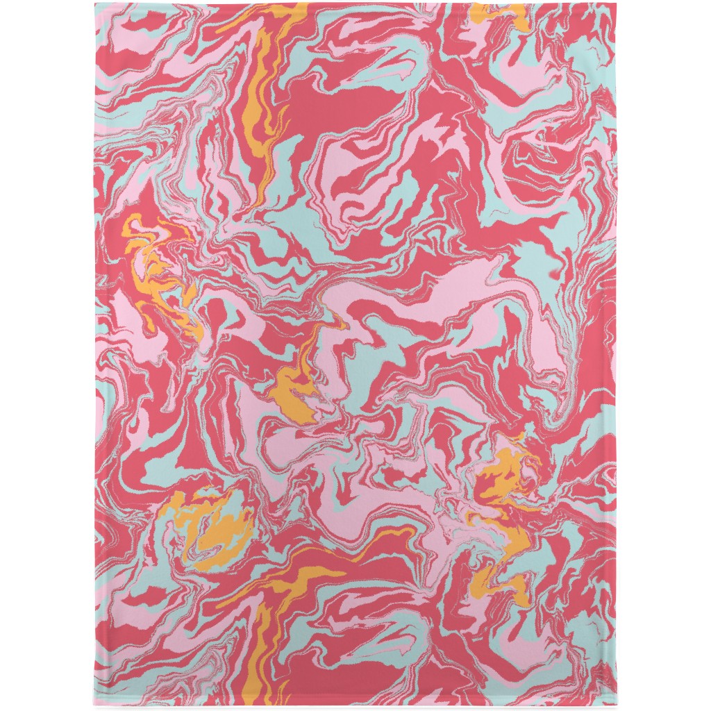 Marmor Blanket, Sherpa, 30x40, Pink