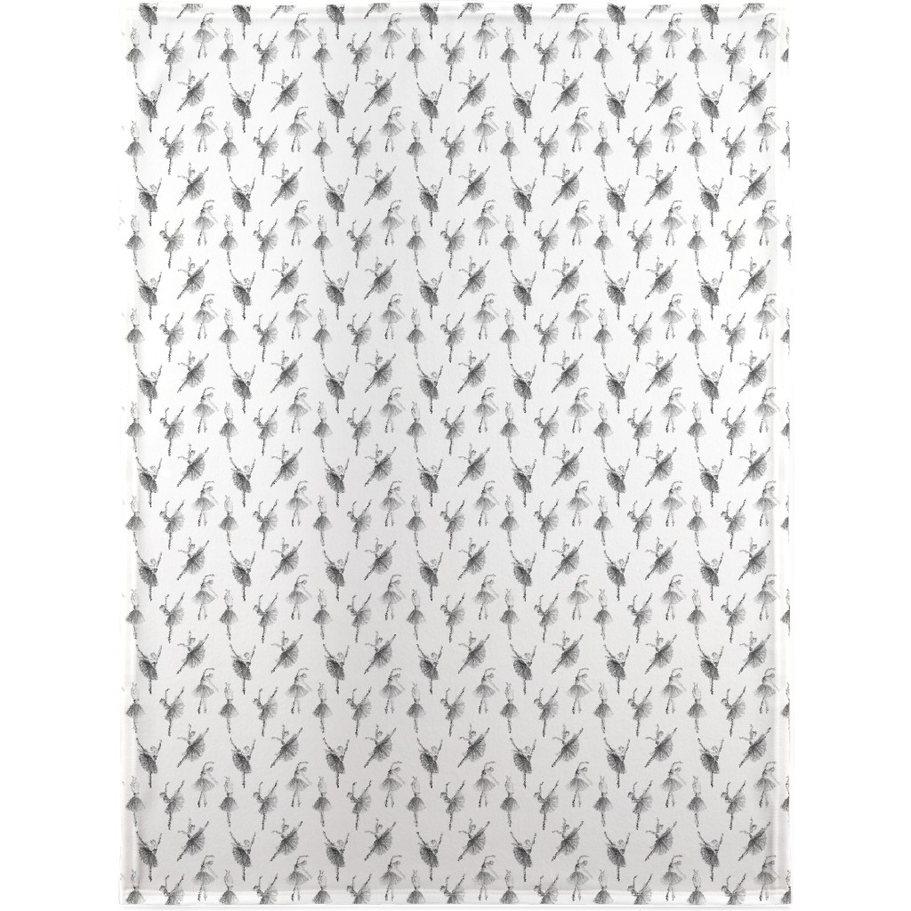 Ballerinas Blanket, Sherpa, 30x40, White