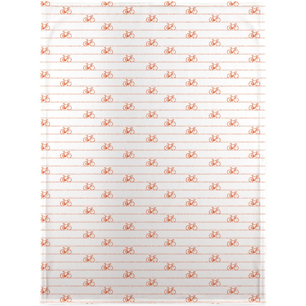 Biking Blanket, Sherpa, 30x40, Orange, Fawn