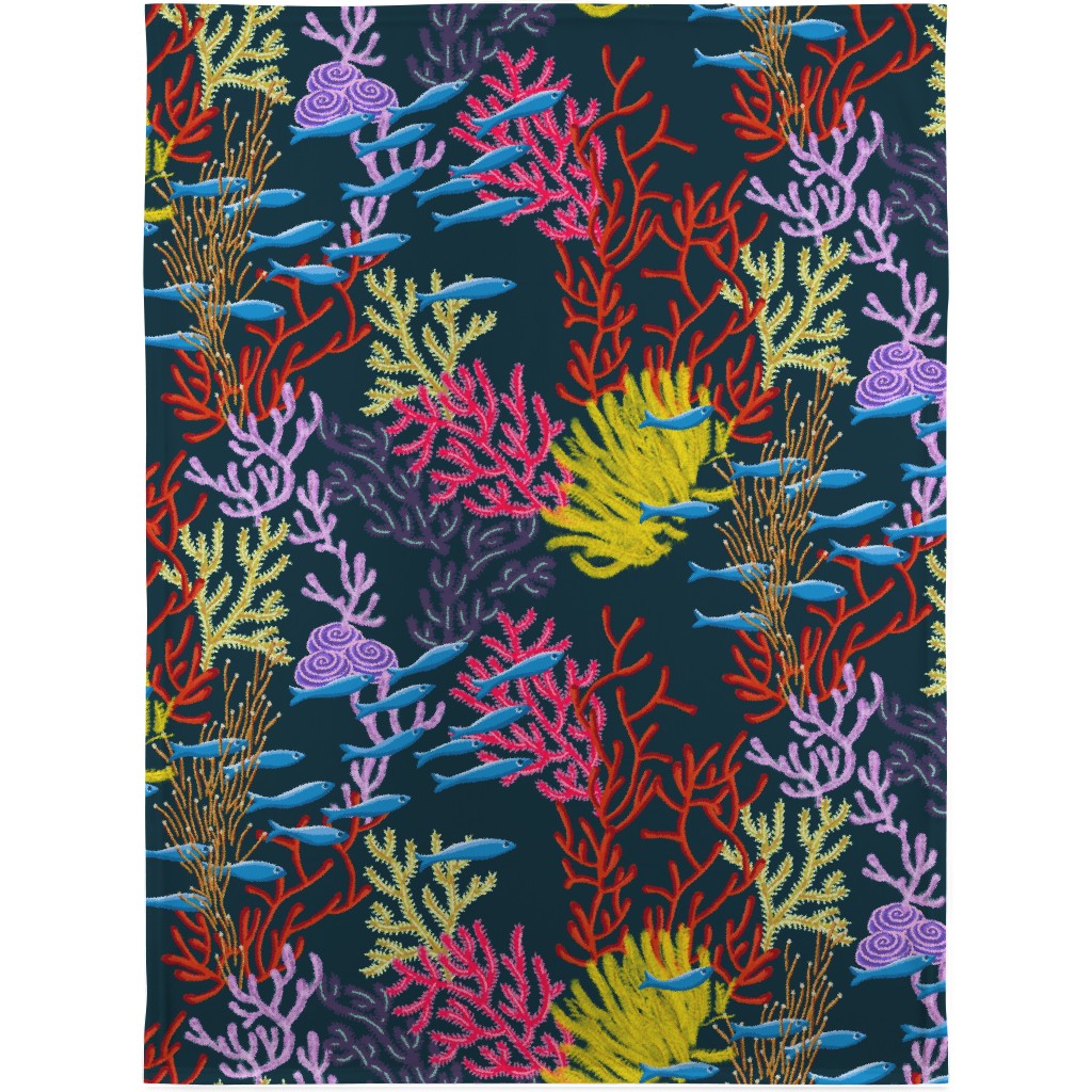 Coral Reefer Madness Blanket, Sherpa, 30x40, Multicolor