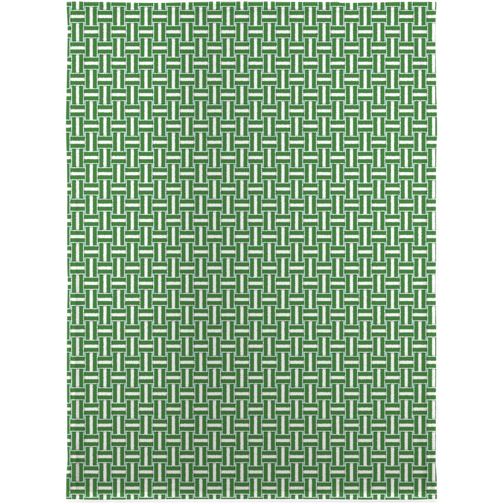 Chaise Lounge - Green Blanket, Sherpa, 30x40, Green