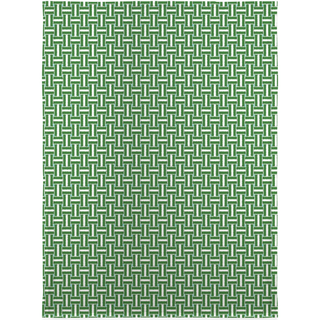 Chaise Lounge - Green Blanket, Sherpa, 30x40, Green