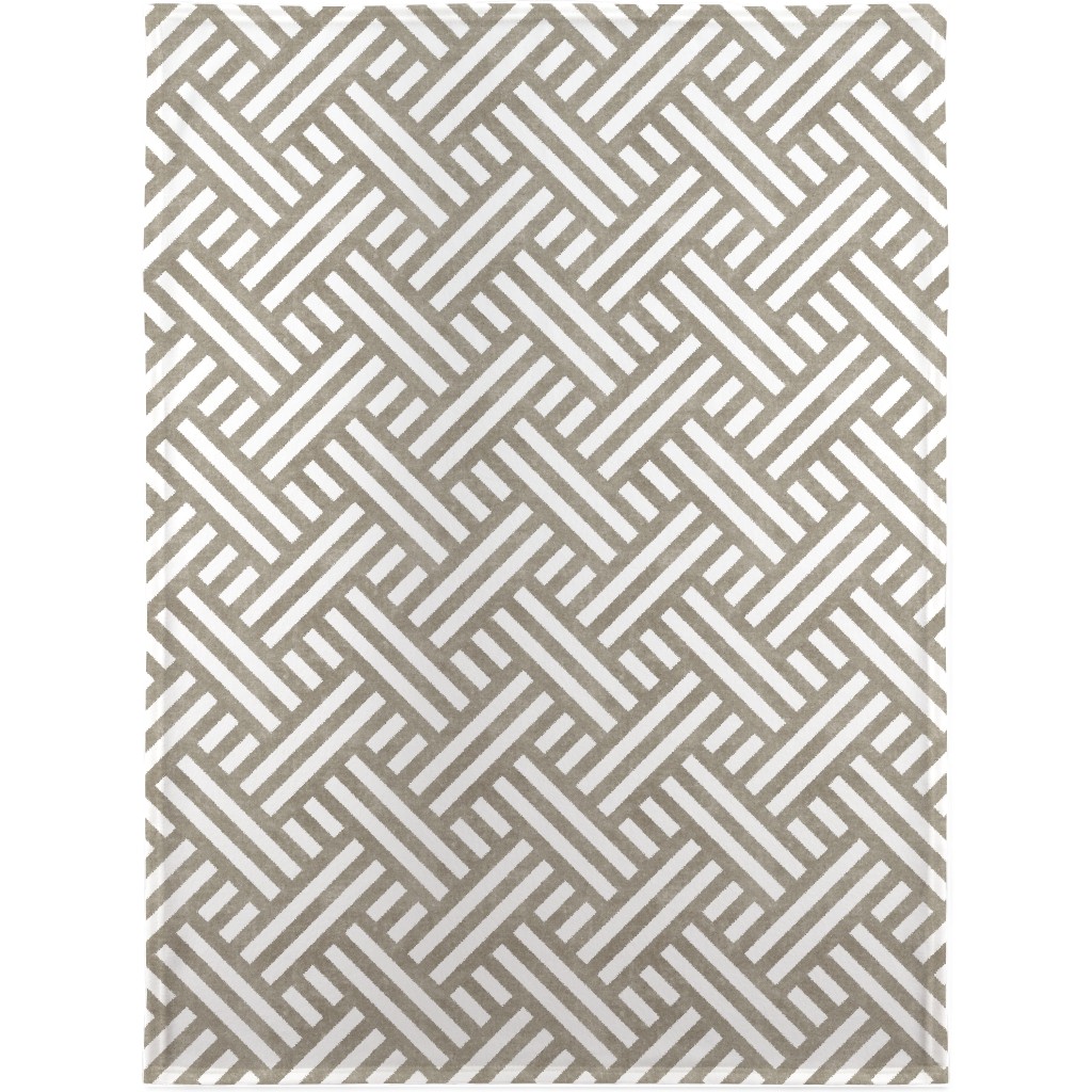 Farmhouse Weave Blanket, Sherpa, 30x40, Gray