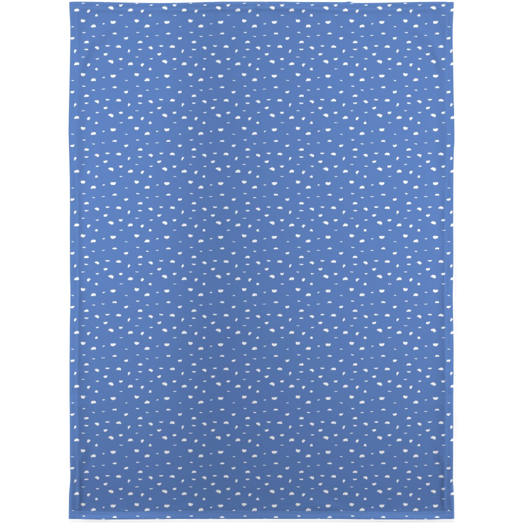 Shells - Blue Blanket, Sherpa, 30x40, Blue, True Blue